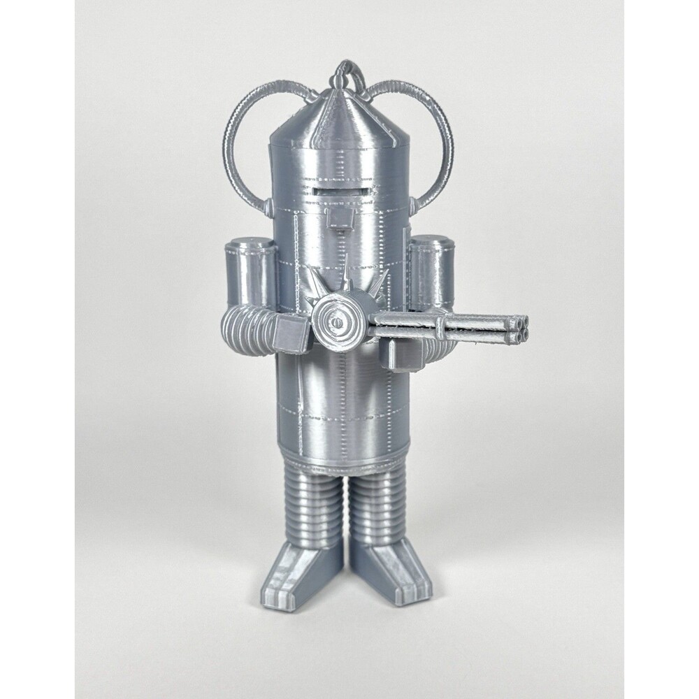 The Undersea Kingdom 1936 Giant Size 8 Inch Silver Heavyweight Toy Robot